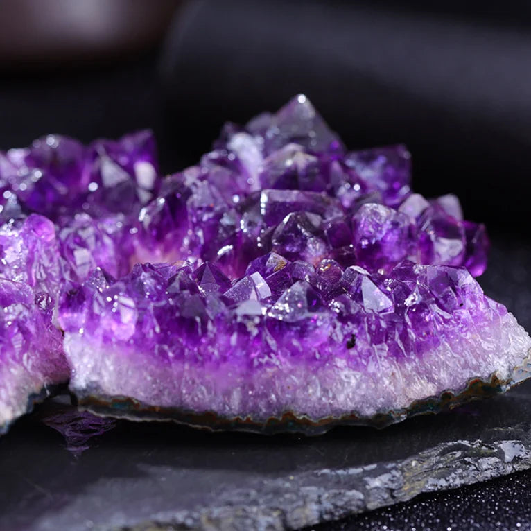 Natural Amethyst Geode Crystal Wand - Energy Healing Stone for Meditation & Home Decor