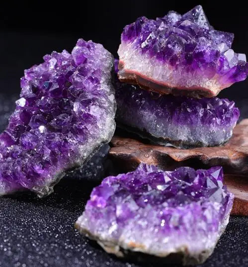 Natural Amethyst Geode Crystal Wand - Energy Healing Stone for Meditation & Home Decor